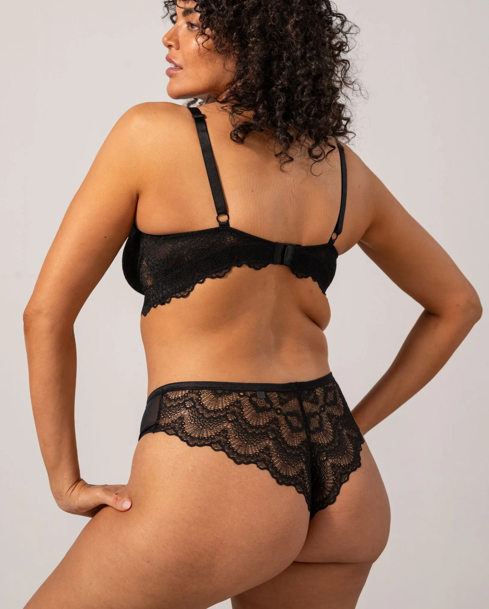 Lace Period Cheeky Black