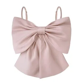 Linda Cute Bow Crop Top