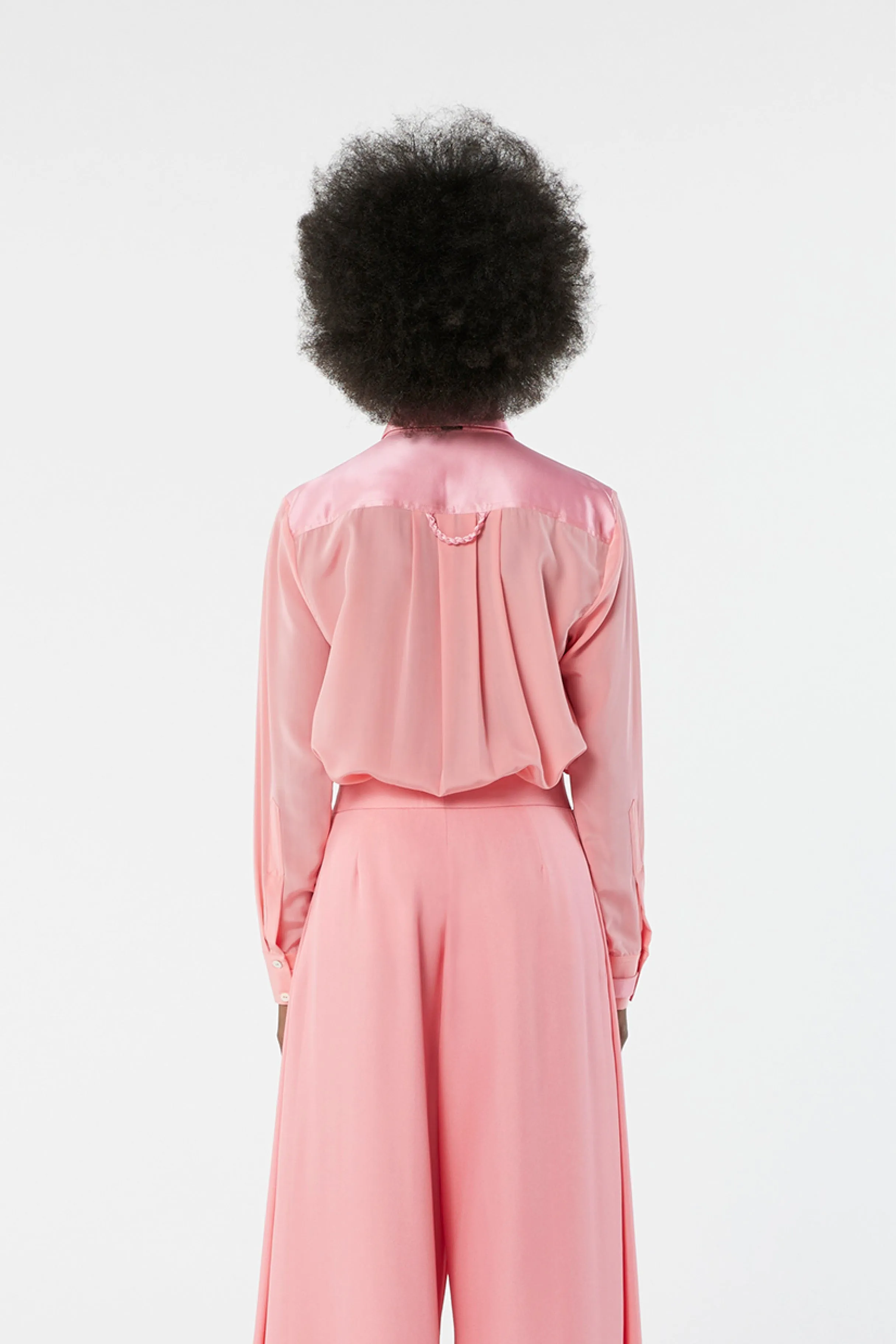 LOCK Powder Pink - silk shirt