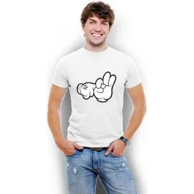 Mens Cartoon Hands Sex T-shirt