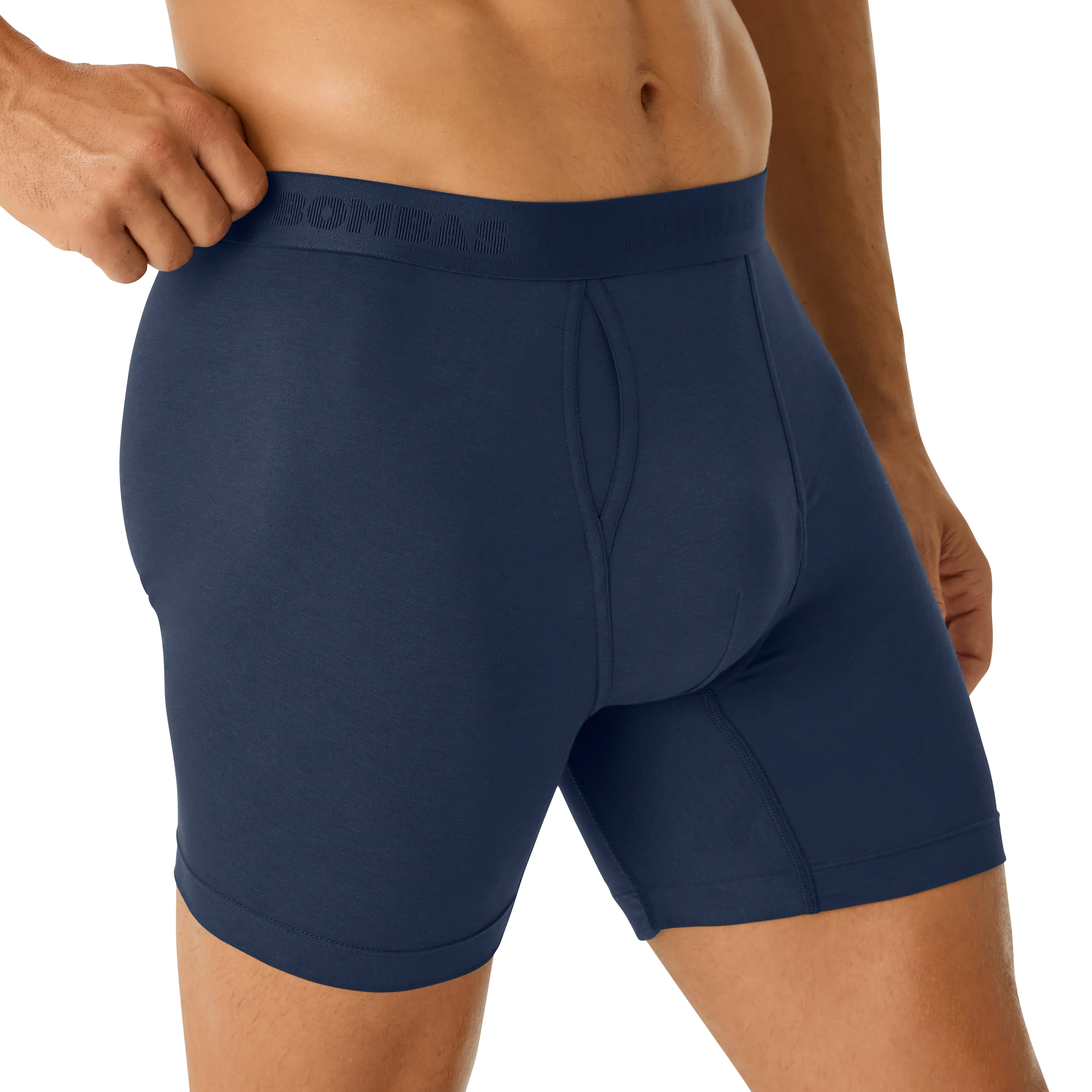 Men's Cotton Modal Blend Boxer Brief - Classic Fly 6-Pack