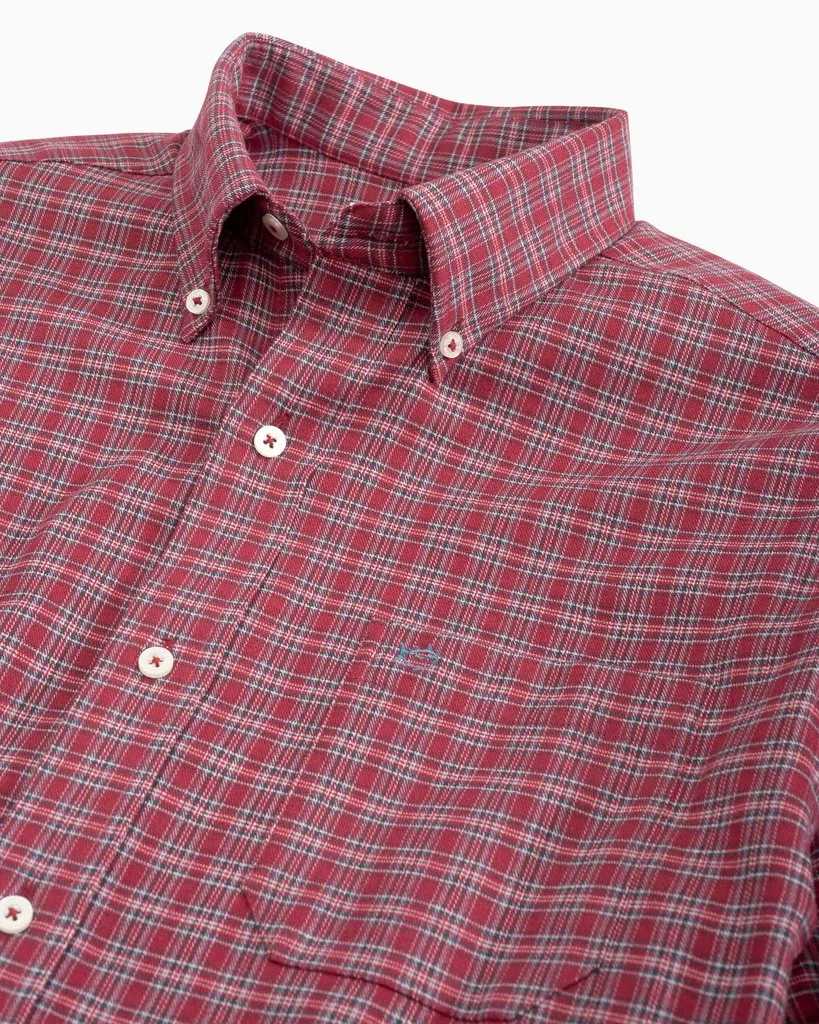 Men's Flannel Plaid Long Sleeve Sportshirt