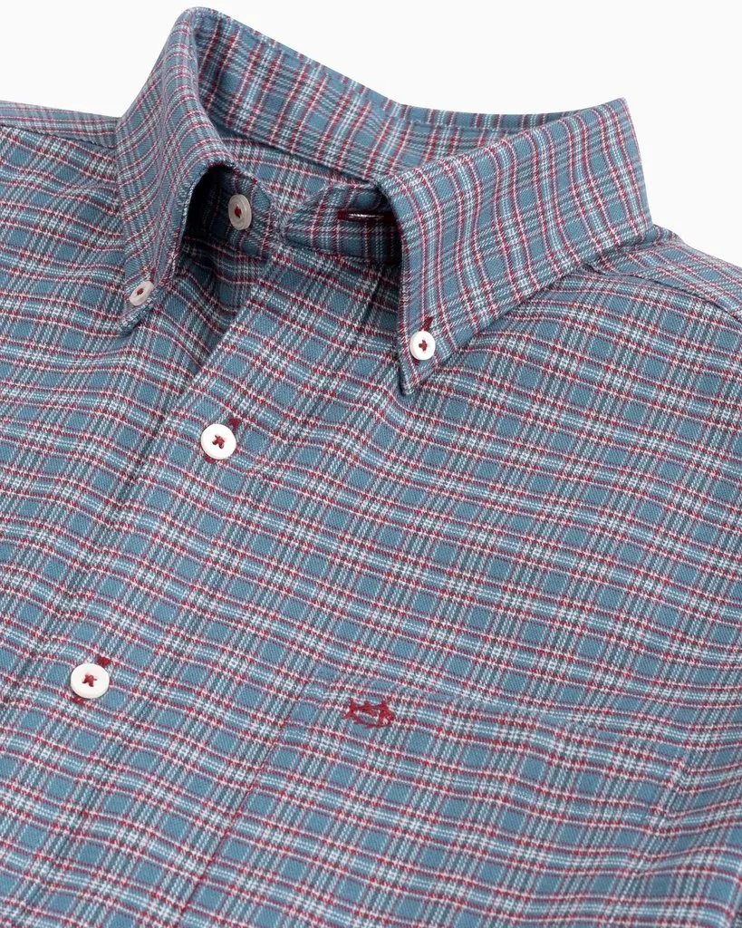 Men's Flannel Plaid Long Sleeve Sportshirt