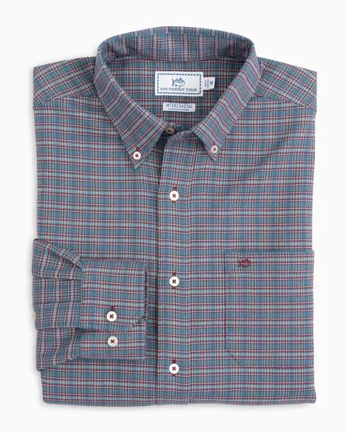 Men's Flannel Plaid Long Sleeve Sportshirt