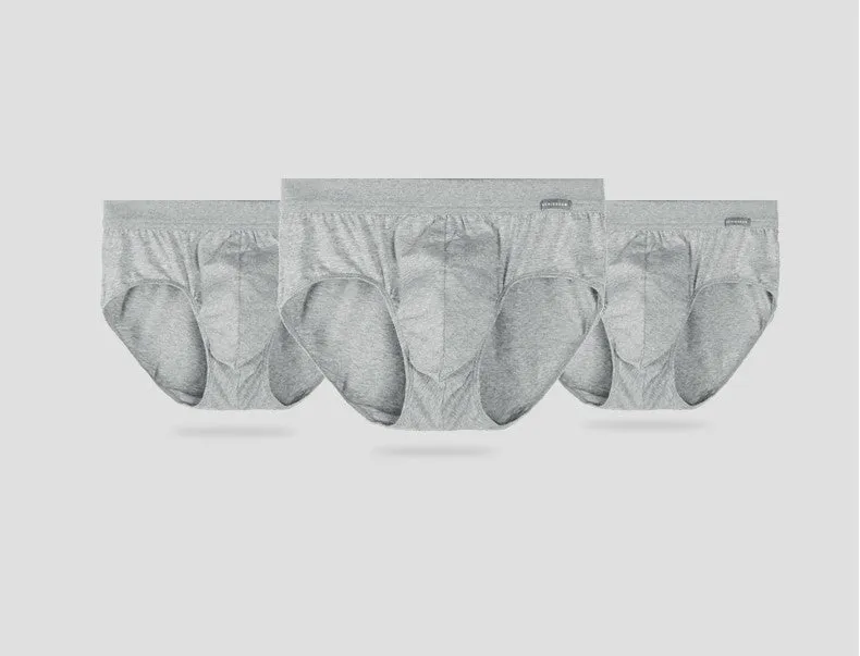 Men's Pure Cotton Briefs (3pcs Pack)