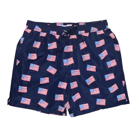 Mens Sullivan Swim Shorts - Starfish and Stripes