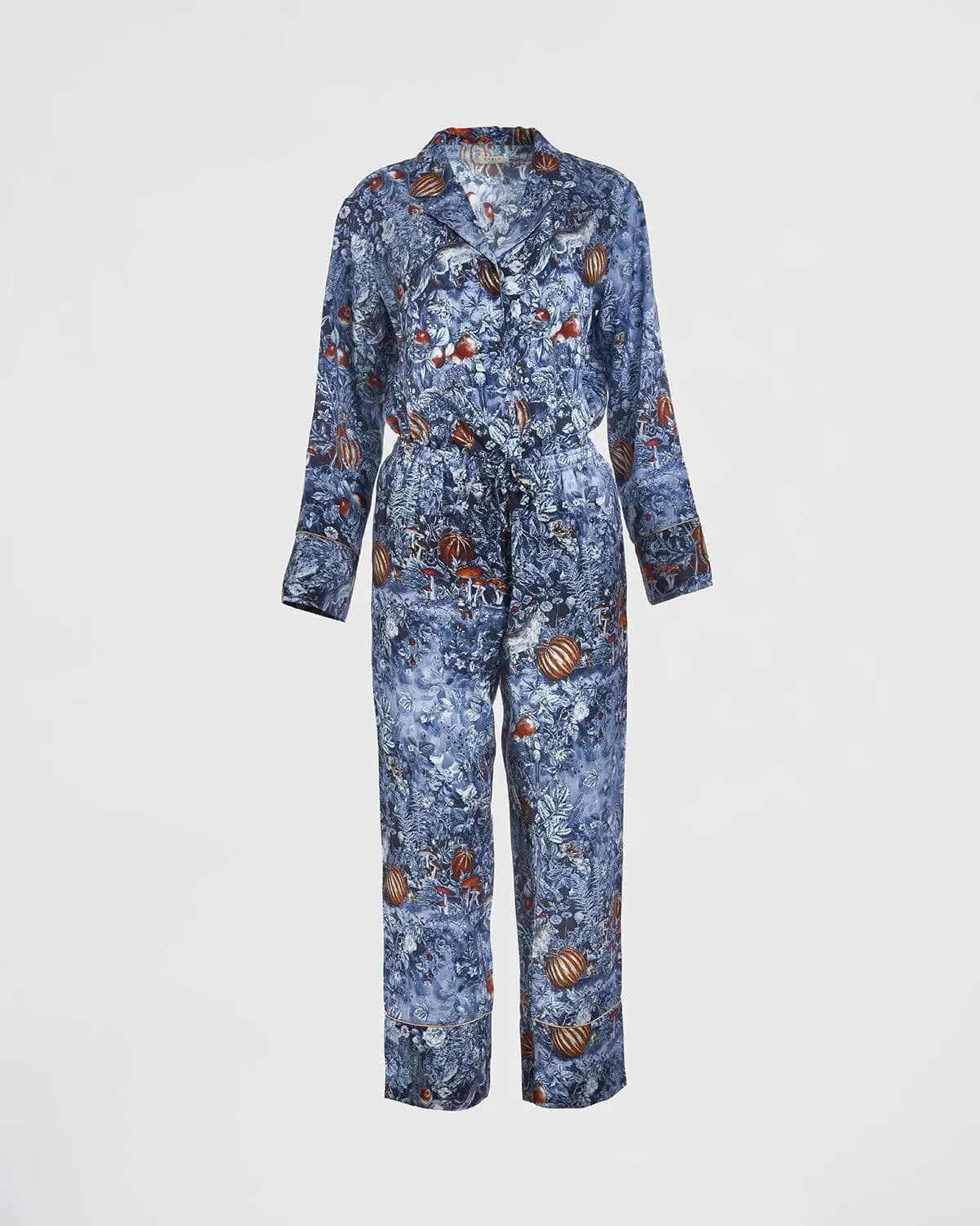 Nocturnal Garden Pyjamas Midnight Blue