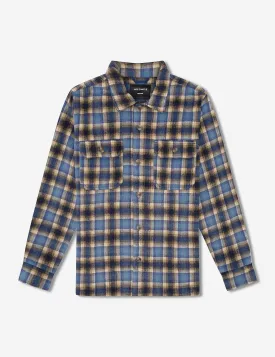 Nomad Overshirt Heavy Flannel - Blue/Brown