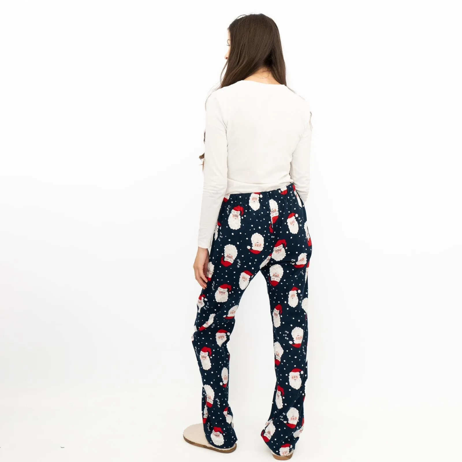 Santa Christmas Pyjama Bottoms with Elasticated Waist for Women at Old Navy Gap