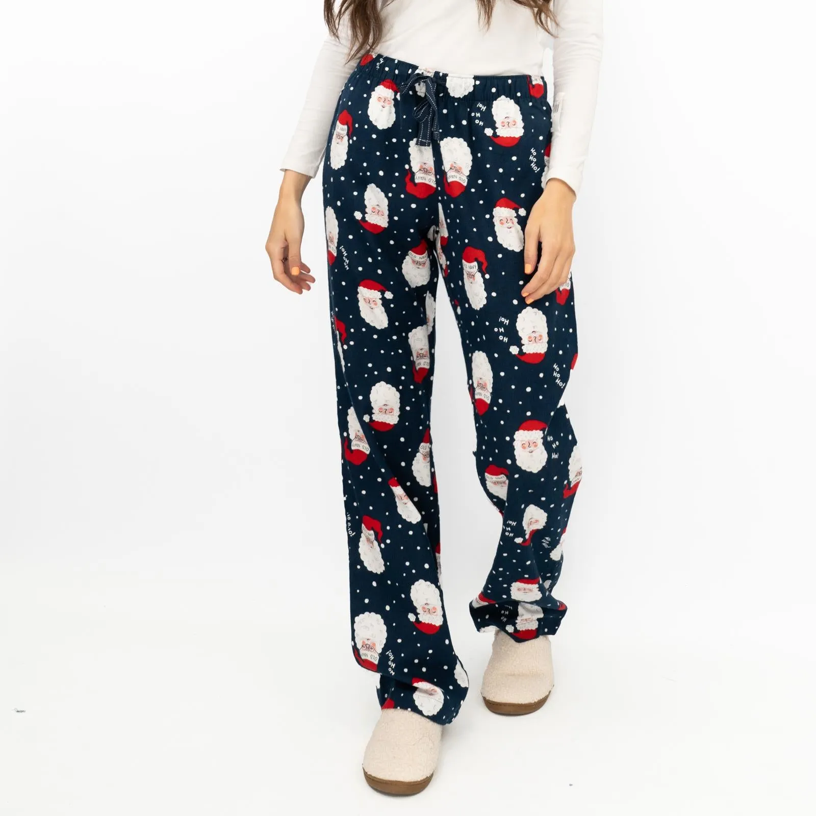 Santa Christmas Pyjama Bottoms with Elasticated Waist for Women at Old Navy Gap