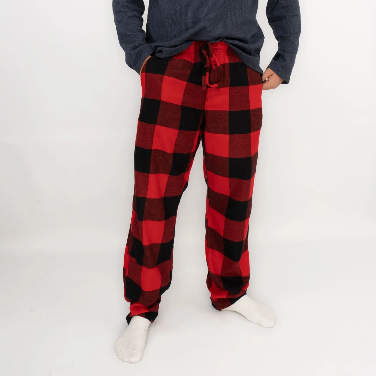 Mens Red Plaid Tartan Pyjama Bottoms from Old Navy