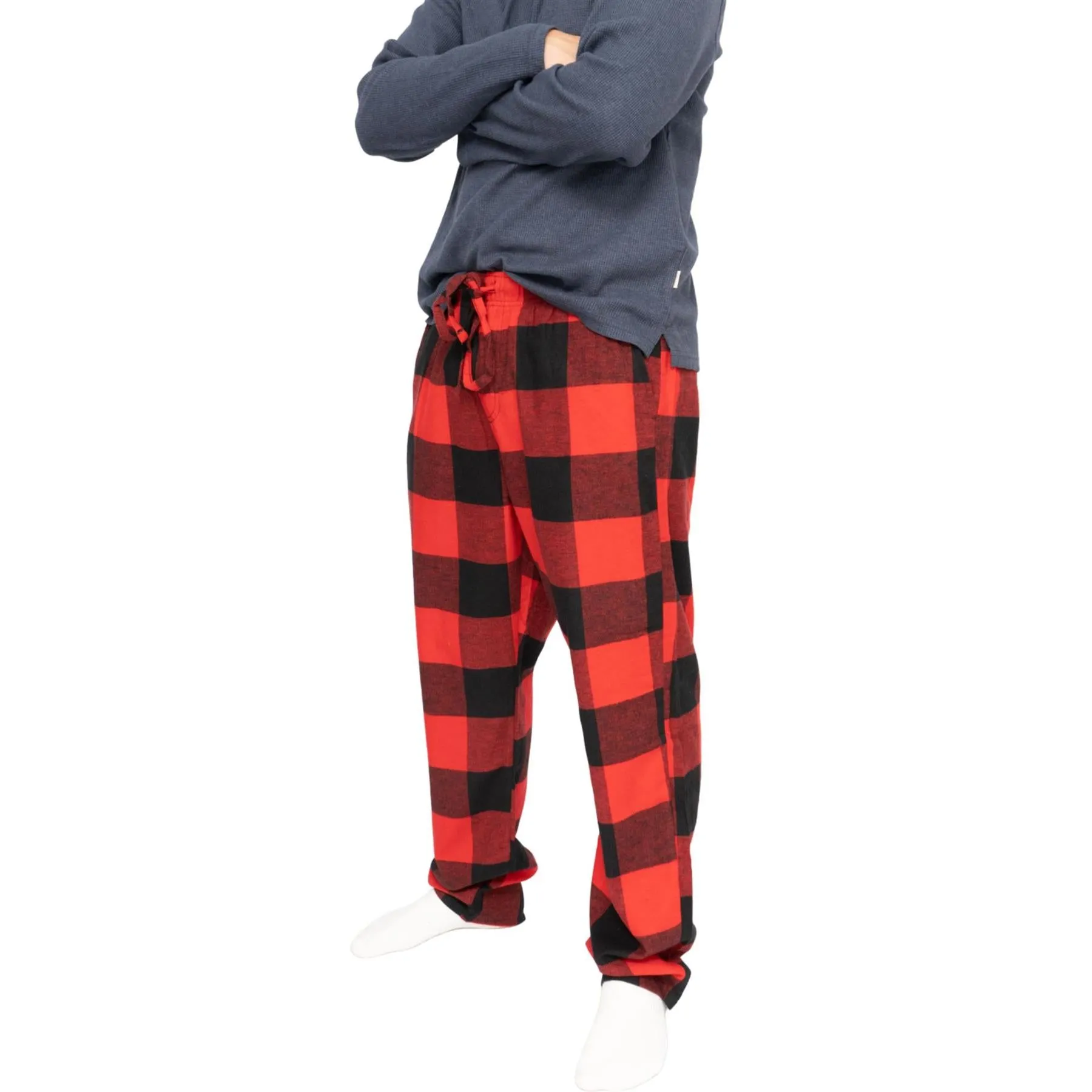 Mens Red Plaid Tartan Pyjama Bottoms from Old Navy