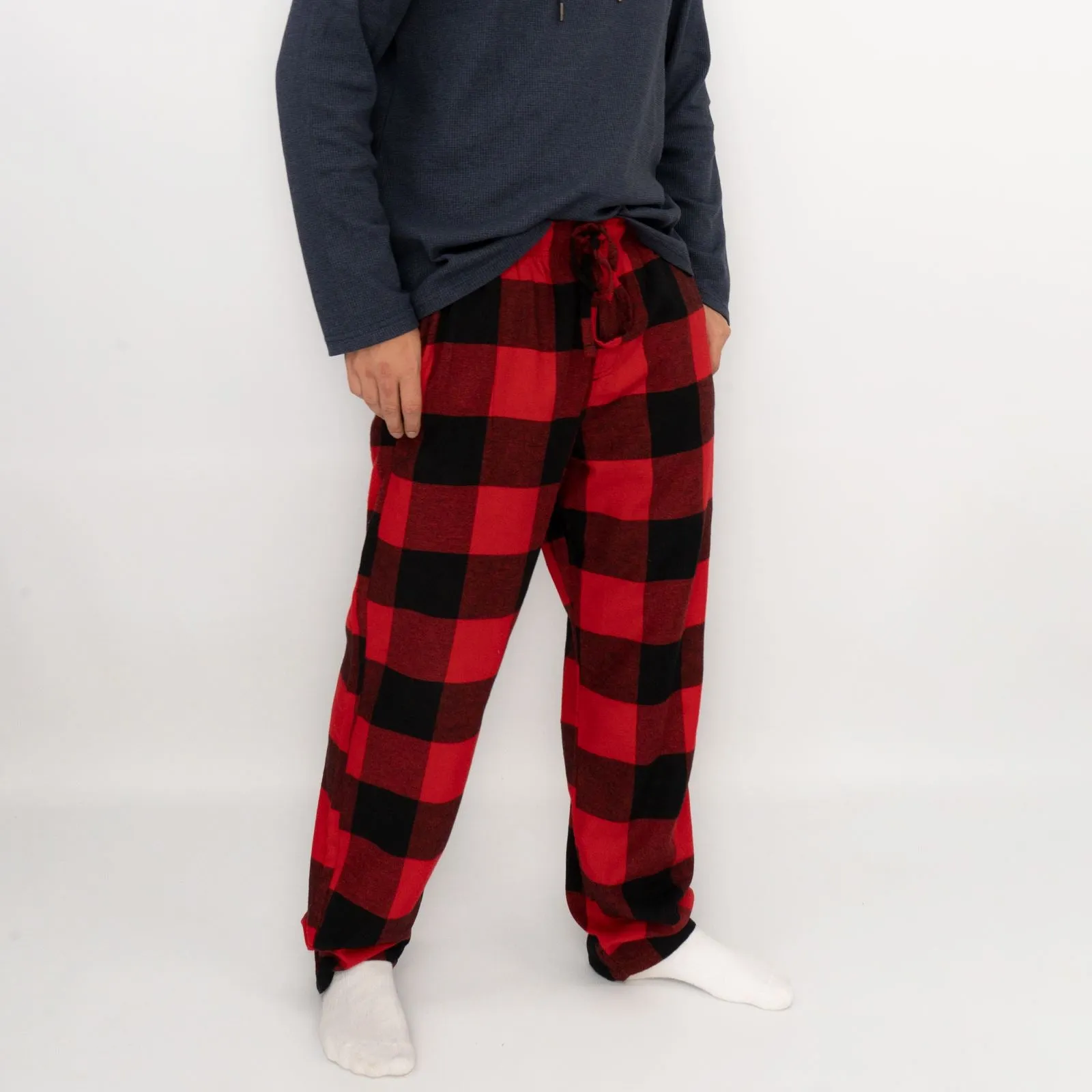 Mens Red Plaid Tartan Pyjama Bottoms from Old Navy