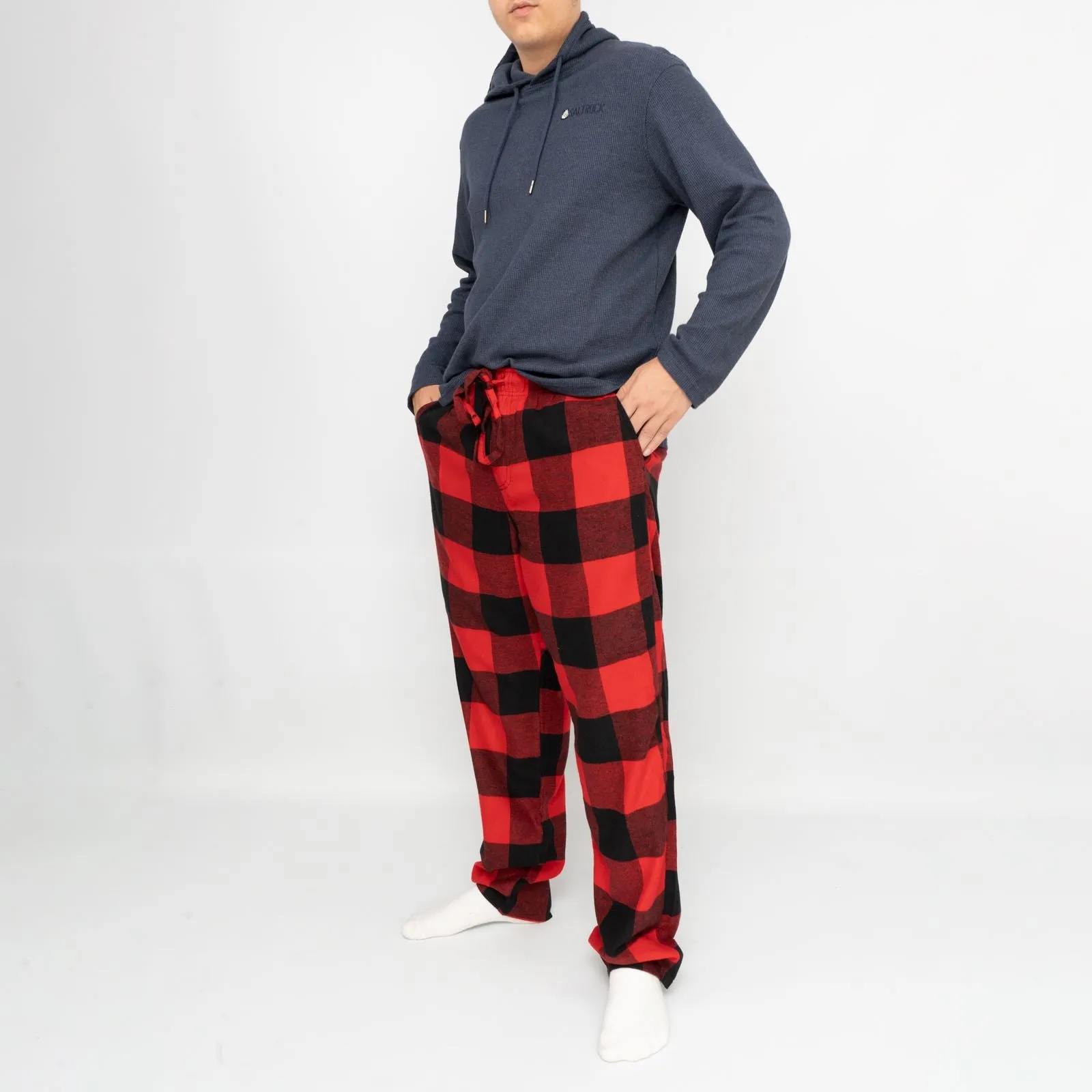 Mens Red Plaid Tartan Pyjama Bottoms from Old Navy