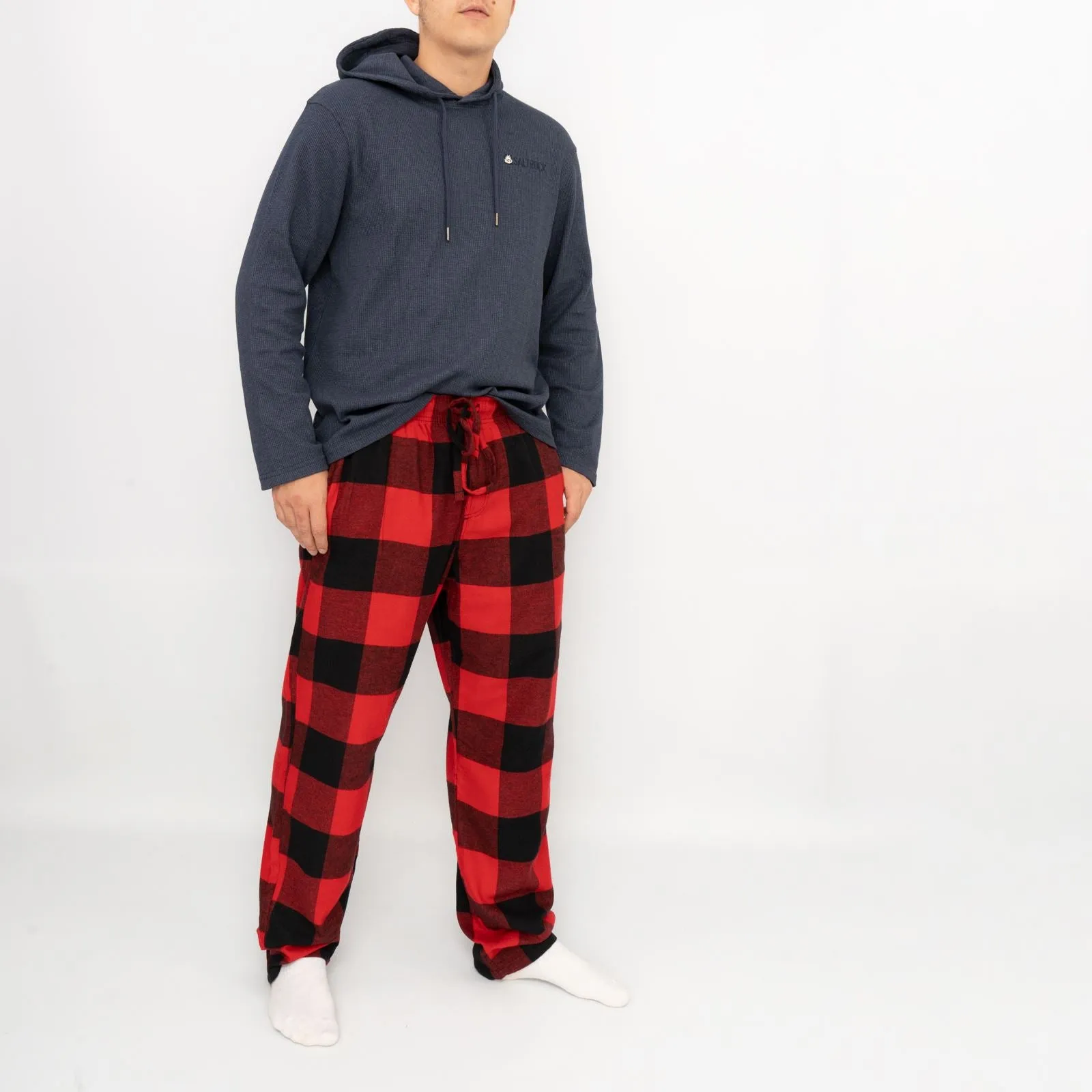 Mens Red Plaid Tartan Pyjama Bottoms from Old Navy