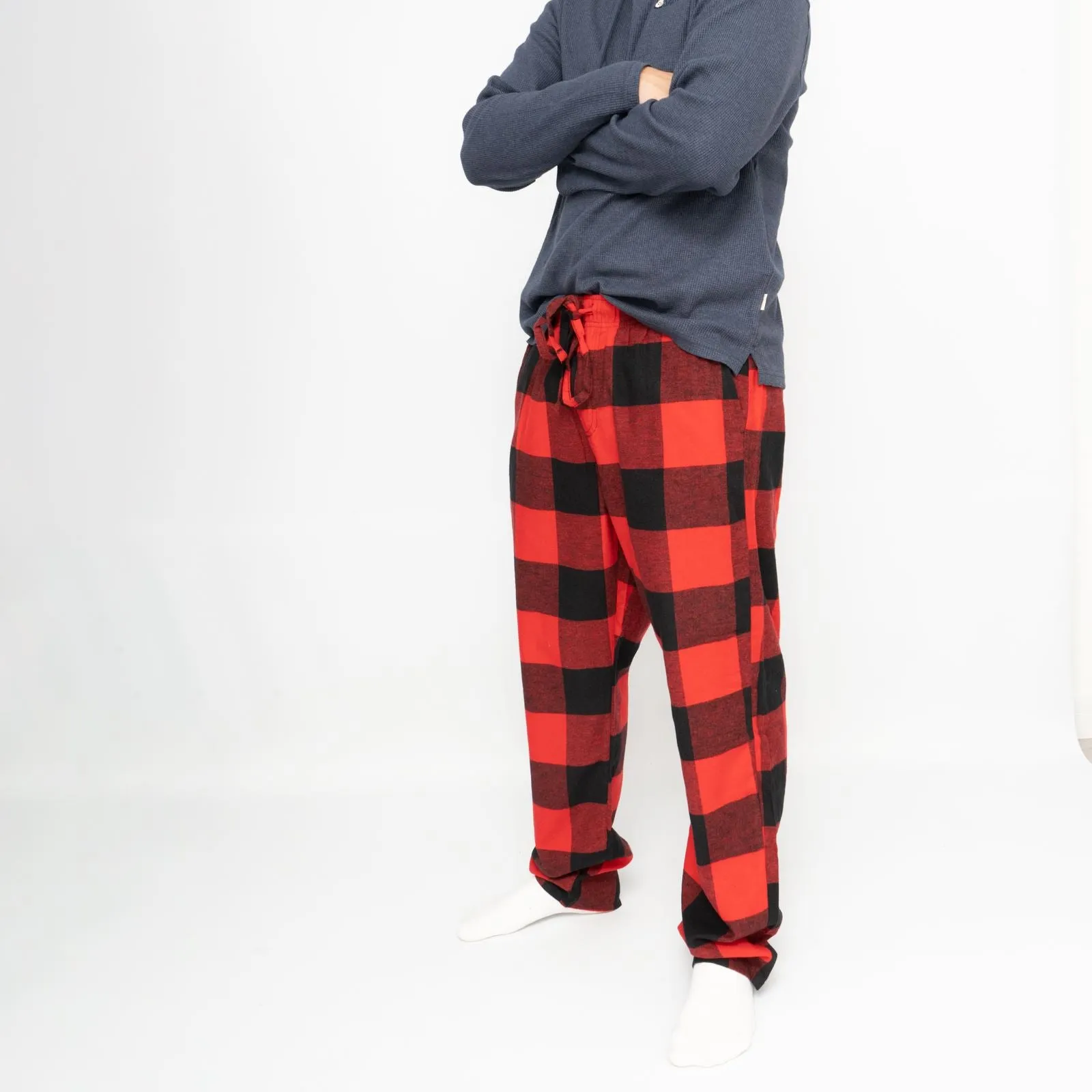 Mens Red Plaid Tartan Pyjama Bottoms from Old Navy