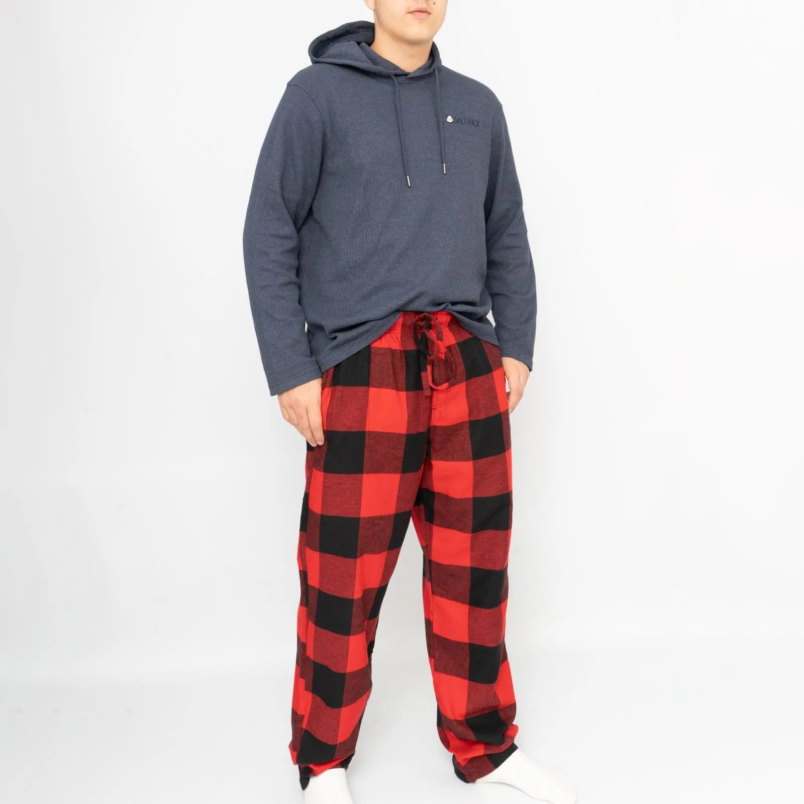 Mens Red Plaid Tartan Pyjama Bottoms from Old Navy