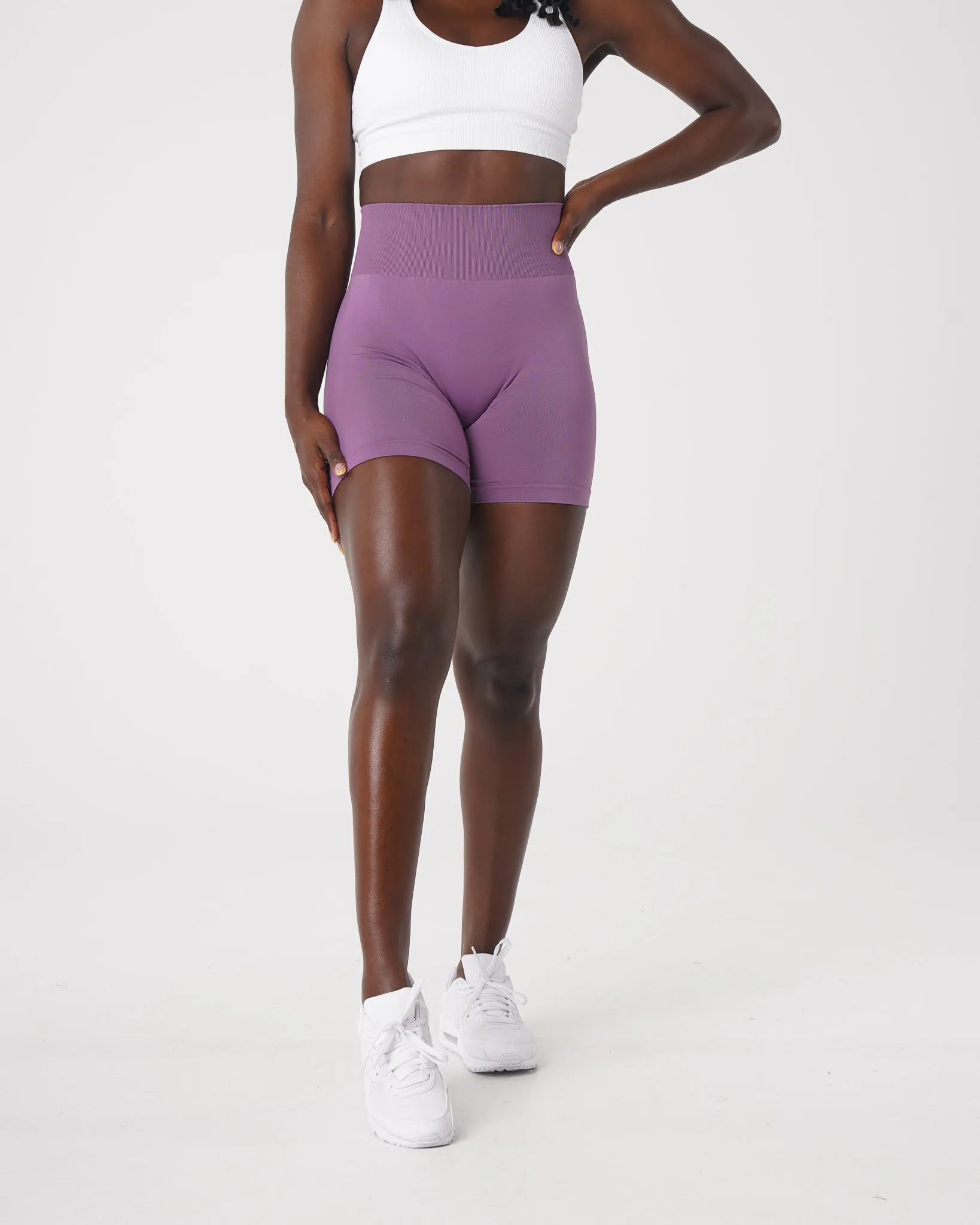 Orchid Solid Seamless Shorts