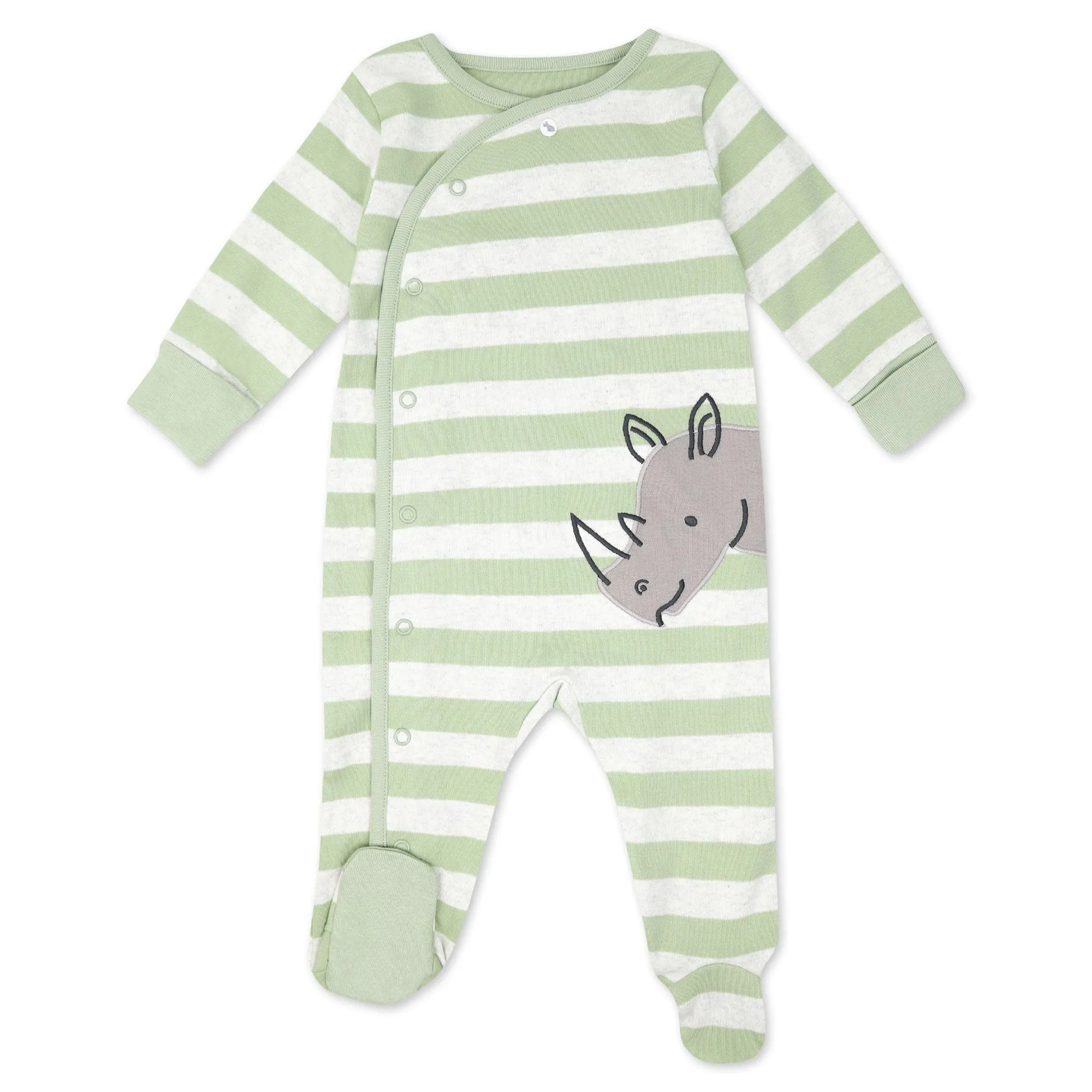 Organic Cotton 2-Pack Sleep & Play in Rhino Buddies Print