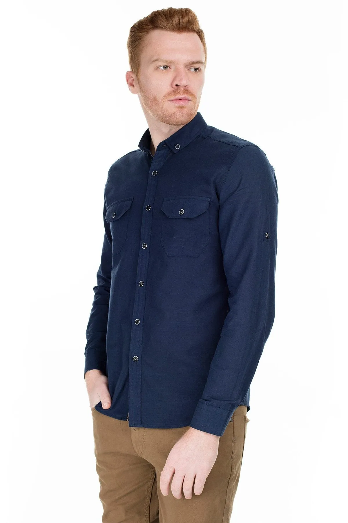 Pockets Cotton Shirt