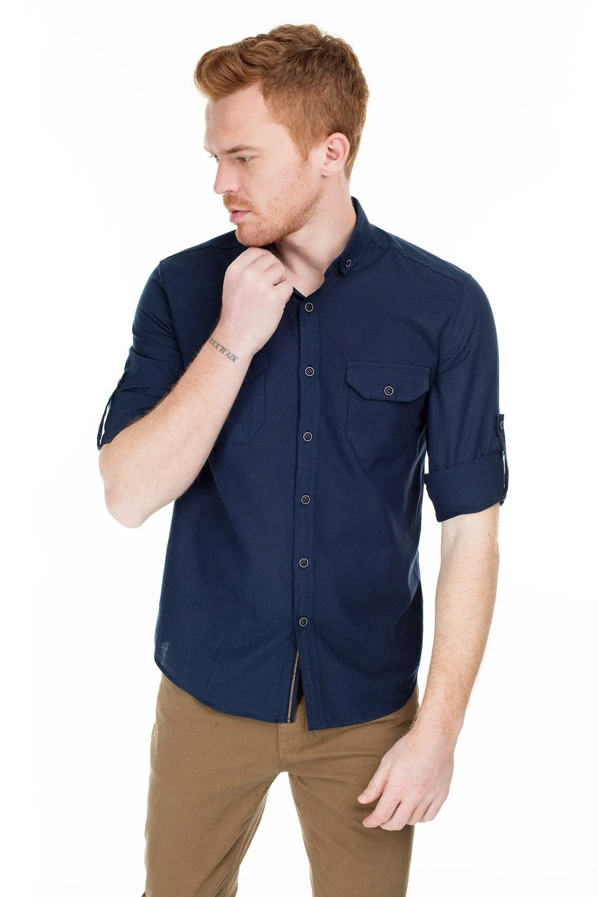 Pockets Cotton Shirt