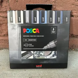 POSCA Monotone PC-5m set