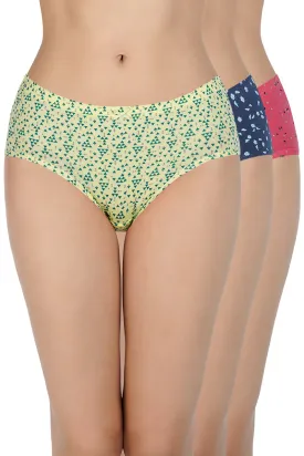 Printed Mid Rise Hipster (Pack of 3)