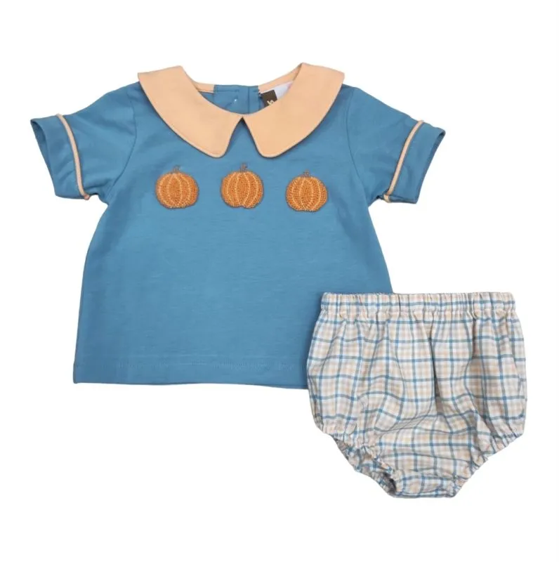 Pumpkin Boys Bloomer Set