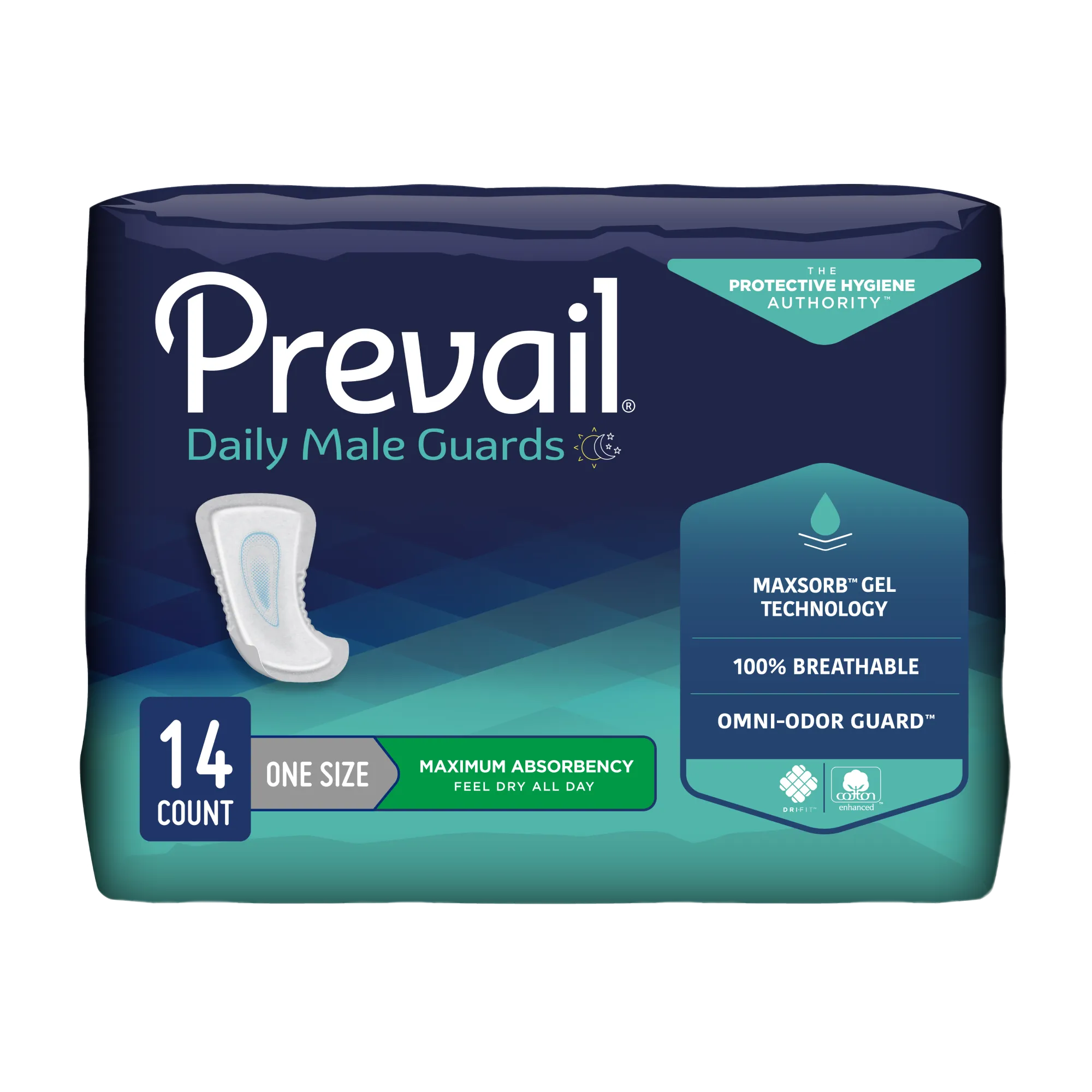 Retrial of Prevail Incontinence Guards for Men, Maximum Absorbency