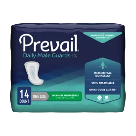 Retrial of Prevail Incontinence Guards for Men, Maximum Absorbency