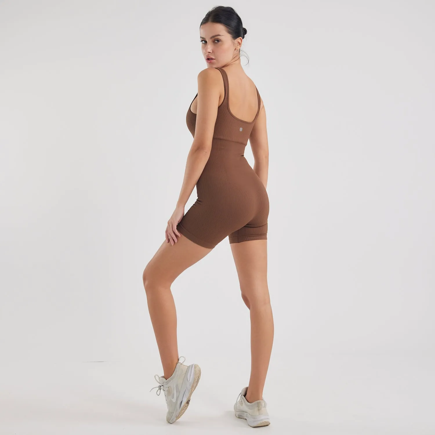 Seamless Bodysuit in Toffee