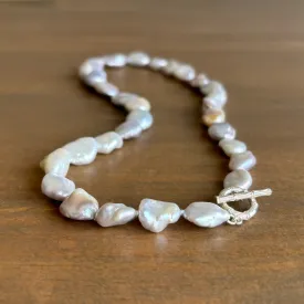 Silver Baroque Freshwater Pearl Strand