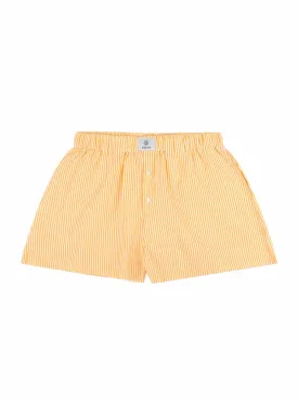 Striped Boxer Shorts in Butter