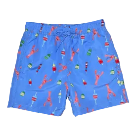 Sullivan Swim Shorts (Boys) - Lobsters & Buoys