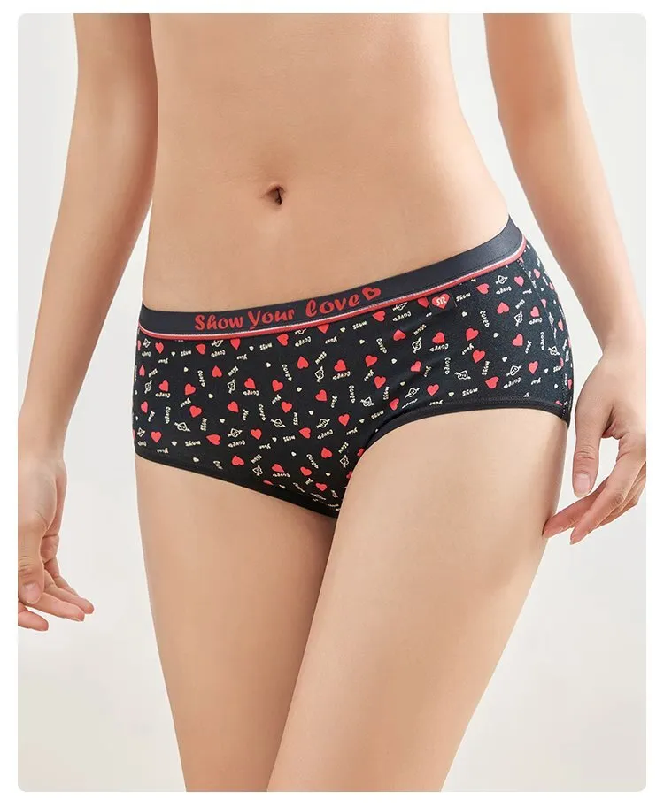 Women's Cotton Modal Printed Hipster Panties (3pcs Pack)