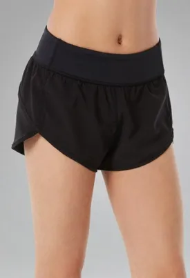 Woven Track Shorts With Briefs